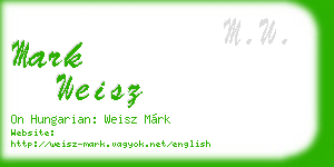 mark weisz business card
